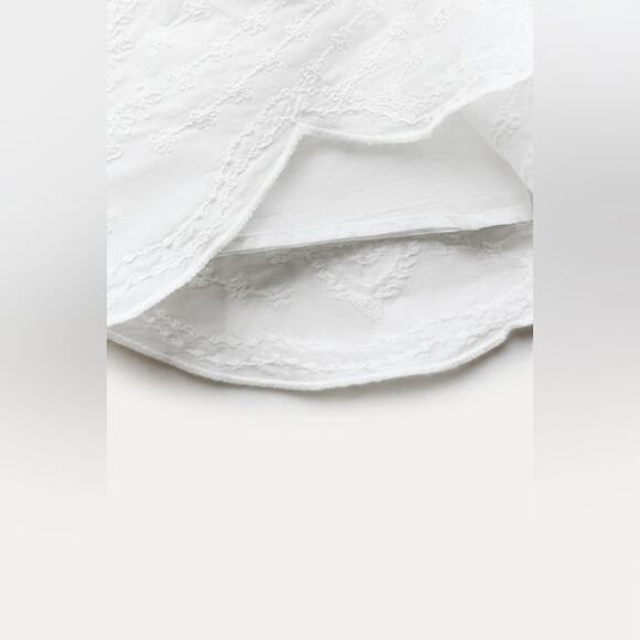 Zara ZW COLLECTION EMBROIDERED MINI SKIRT - Picture 7 of 11